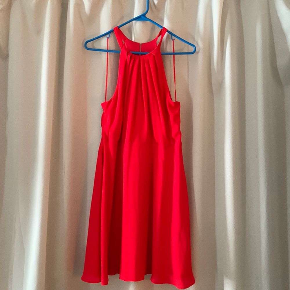 Express red halter style cocktail dress! Bought for a wedding, didn’t wear it.